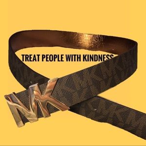 MICHAEL KORS // SIGNATURE LOGO WIDE BELT